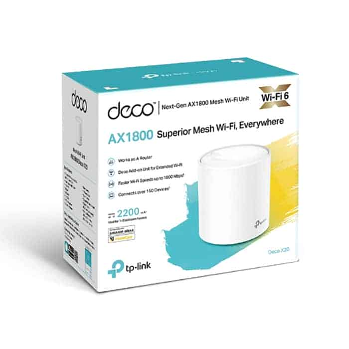 (image for) tp-link Dual-Band Deco X20 AX1800 WiFi 6 Mesh (Single)